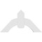 Ekena Millwork Archdale Architectural Grade PVC Gable Bracket, 36"W x 19 1/2"H x 2"D x 6"F, 13/12 Pitch GBP036X20X0206ARC00 - alternate 5